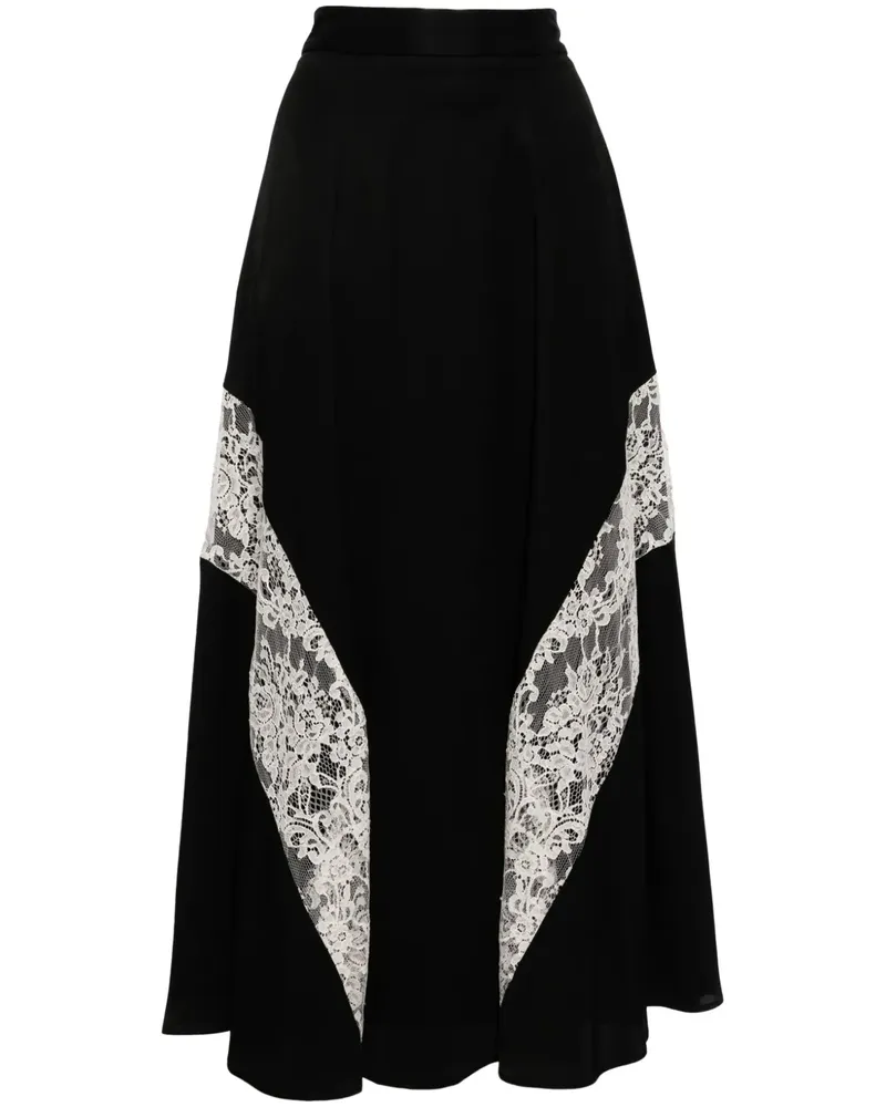 Lorena Antoniazzi Rock mit hohem Bund - Schwarz Schwarz