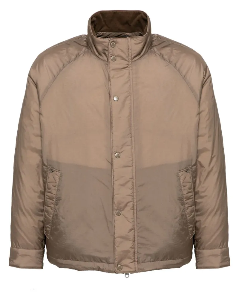 ManOnTheBoon Wattierte Jacke mit Kordelzugsaum - Braun Braun