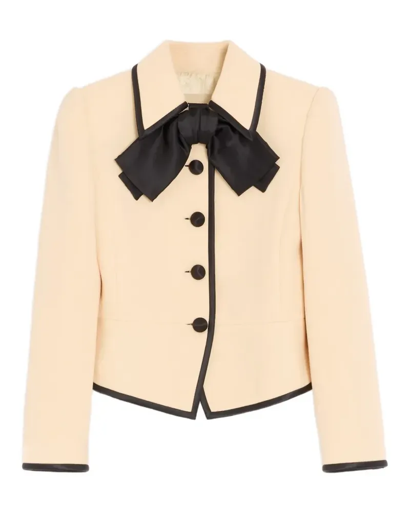 Valentino Garavani Jacke aus Wollkrepp - Nude Nude