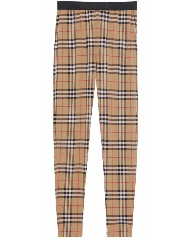 Burberry Leggings mit Vintage-Check - Braun Braun