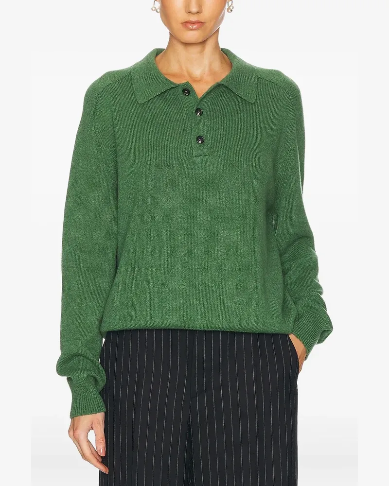 BODE Poloshirt aus Kaschmir - Grün Grün