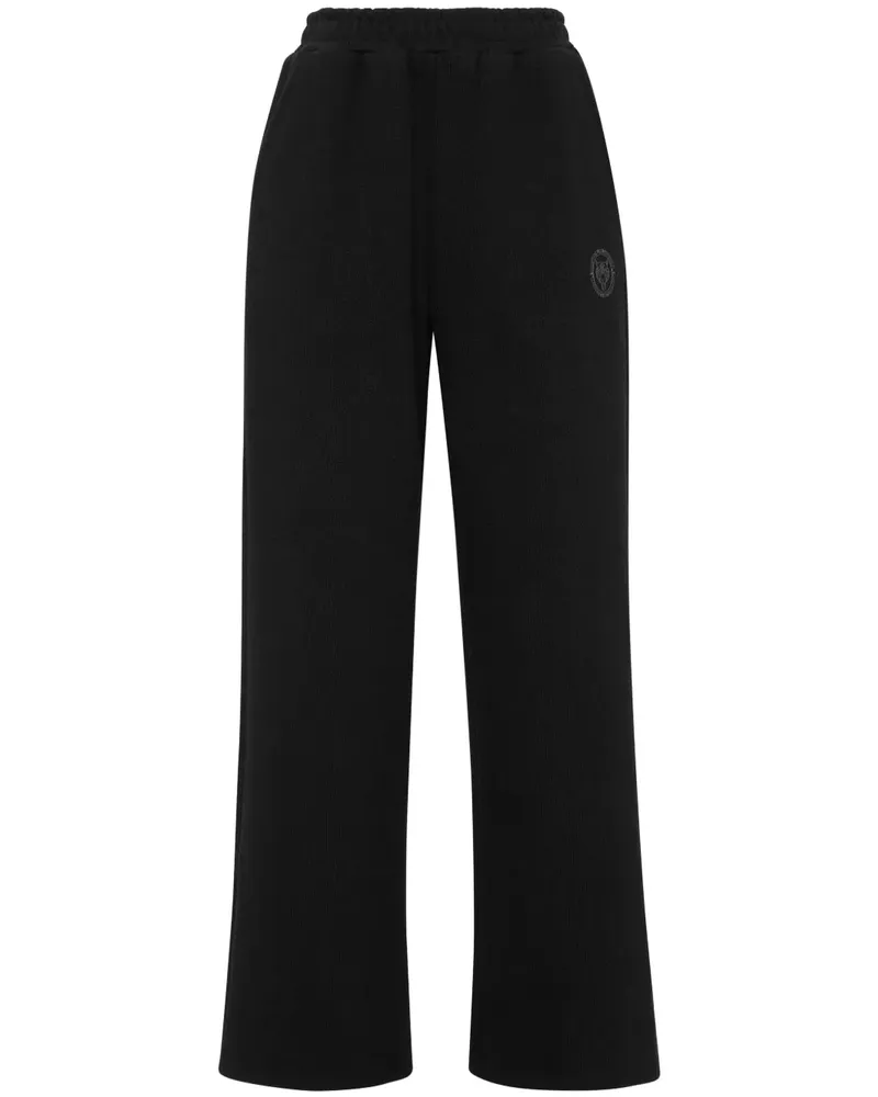 Philipp Plein Jogginghose mit weitem Bein - Schwarz Schwarz