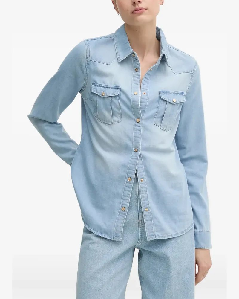 Gaudi Hemd mit Brusttaschen - Blau Blau