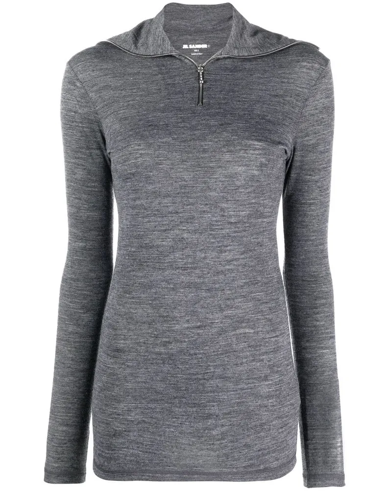 Jil Sander Gestricktes Oberteil - Grau Grau