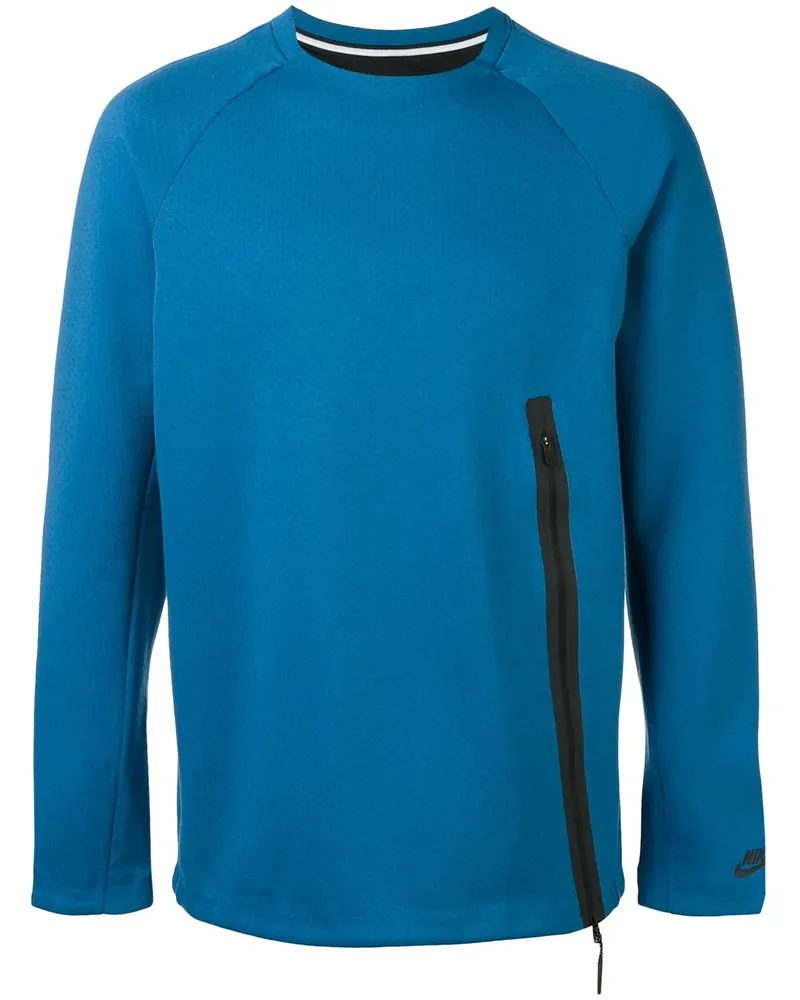 Nike Sweatshirt mit Reißverschluss-Design - Blau Blau