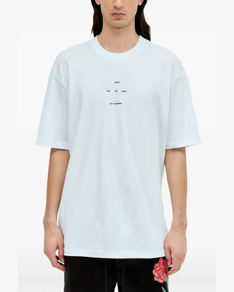Song For The Mute T-Shirt mit grafischem Print - Weiß Weiß
