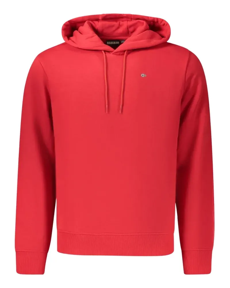 Napapijri Balis Hoodie mit Logo-Stickerei - Rot Rot