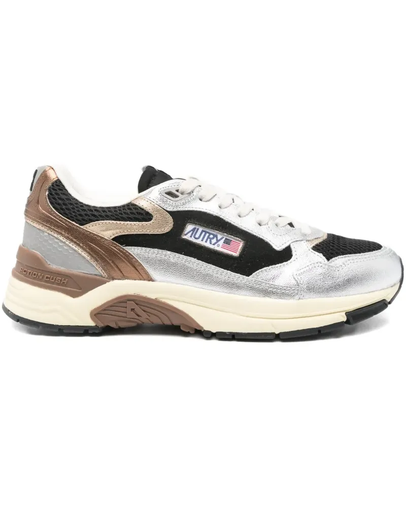 AUTRY Hyperway Mesh-Sneakers im Metallic-Look - Schwarz Schwarz