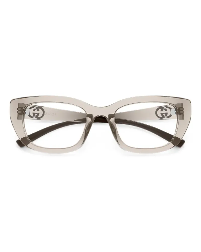 Gucci Interlocking G cat-eye glasses - Nude Nude