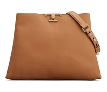 Mittelgroße T Timeless Handtasche - Braun