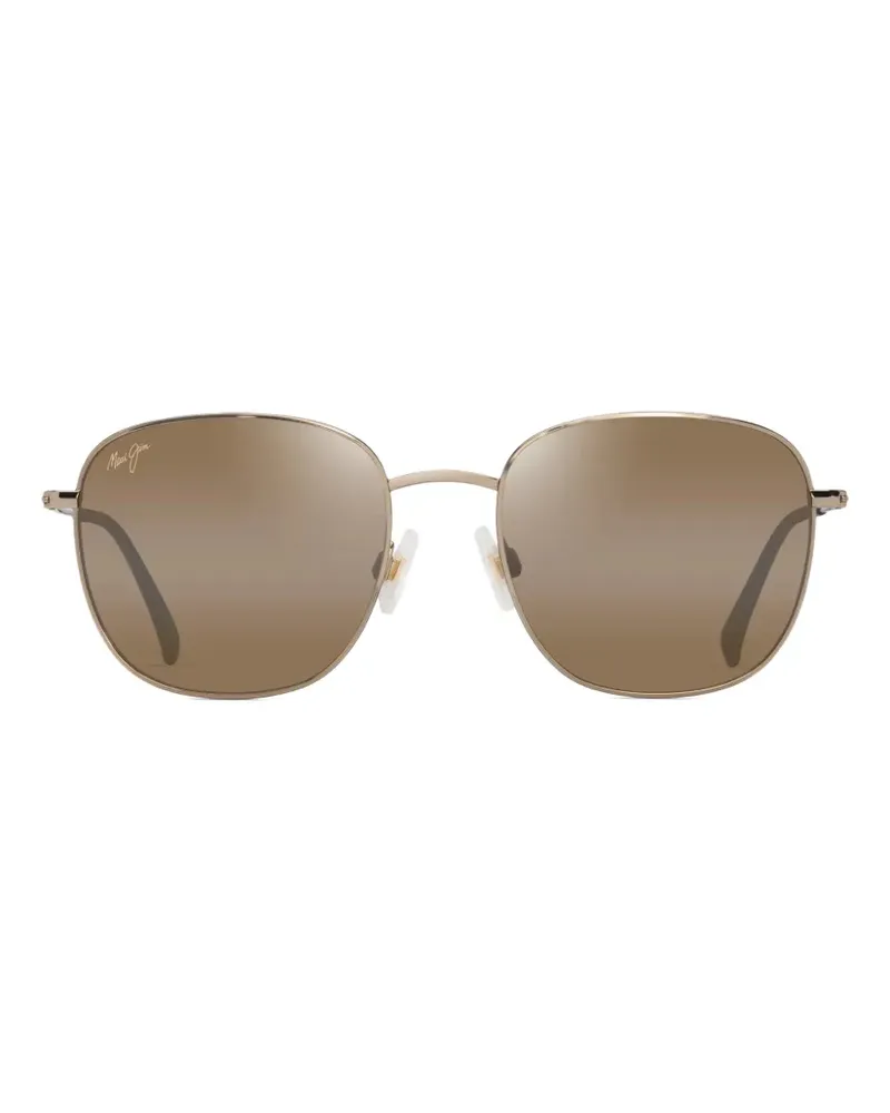Maui Jim Olali Af Sonnenbrille mit quadratischem Gestell - Gold Gold