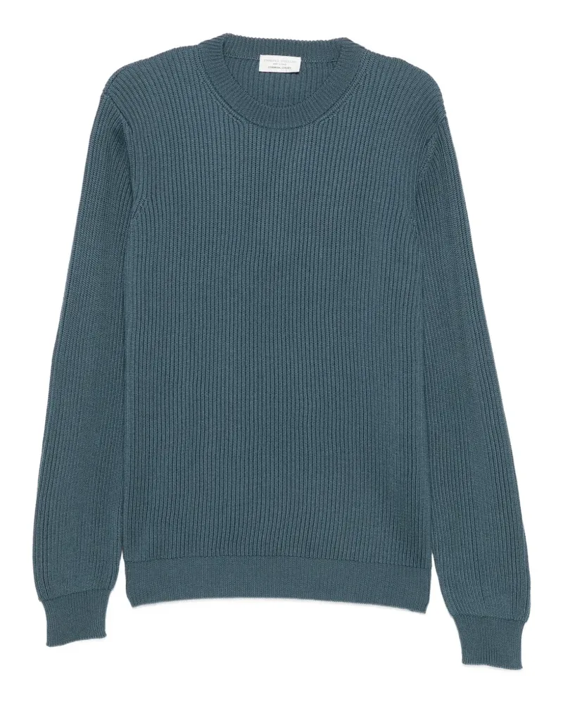 Roberto Collina Gerippter Strickpullover - Blau Blau