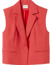 Claudie Pierlot Weste mit steigendem Revers Rot