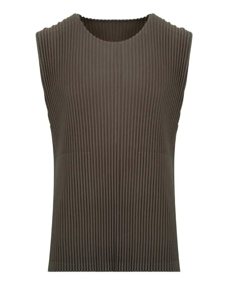 Issey Miyake Klassisches Tanktop mit Falten - Grau Grau