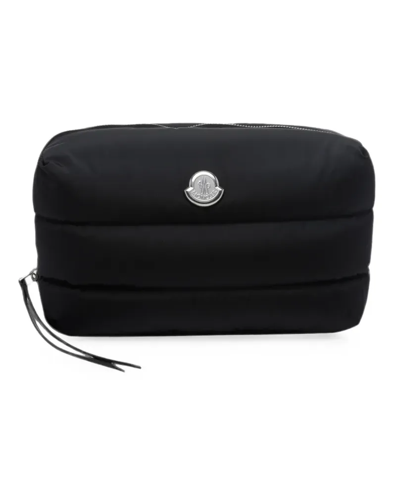 Moncler Caradoc quilted logo-plaque beauty case - Schwarz Schwarz