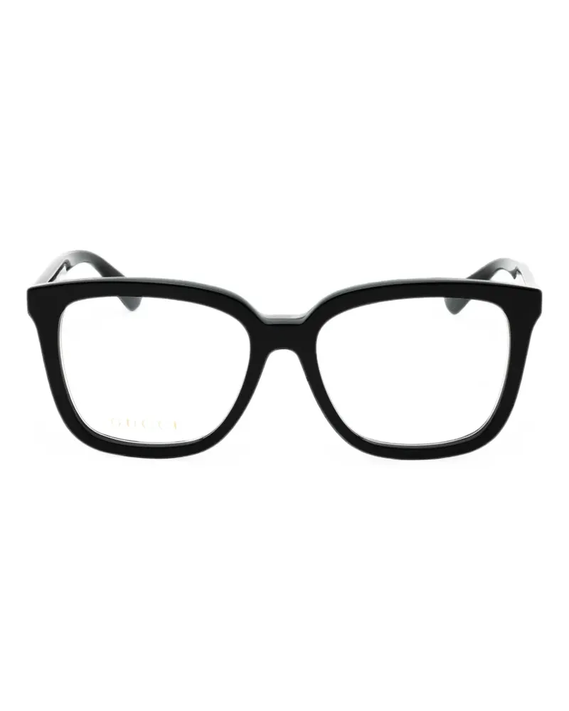Gucci rectangle-frame glasses - Schwarz Schwarz
