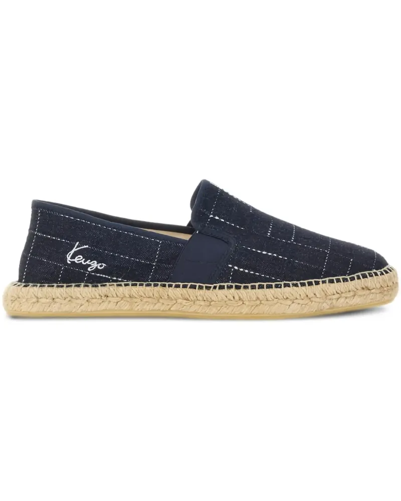 Kenzo Espadrilles mit Gittermuster - Blau Blau