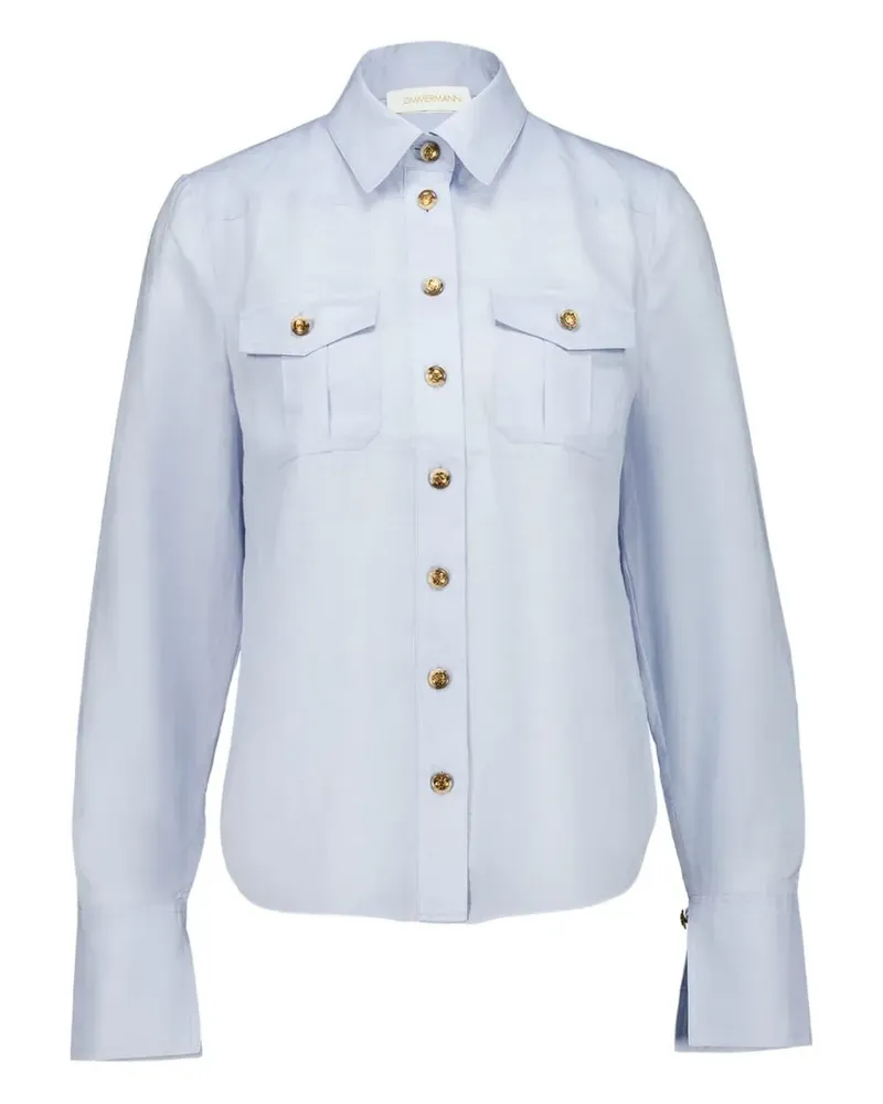 Zimmermann Safari buttoned shirt - Blau Blau