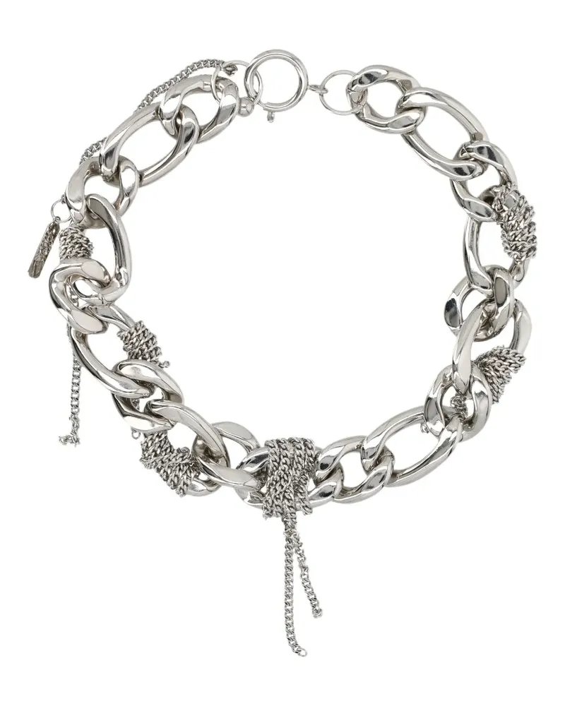 Justine Clenquet Choker mit breiten Kettengliedern - Silber Silber