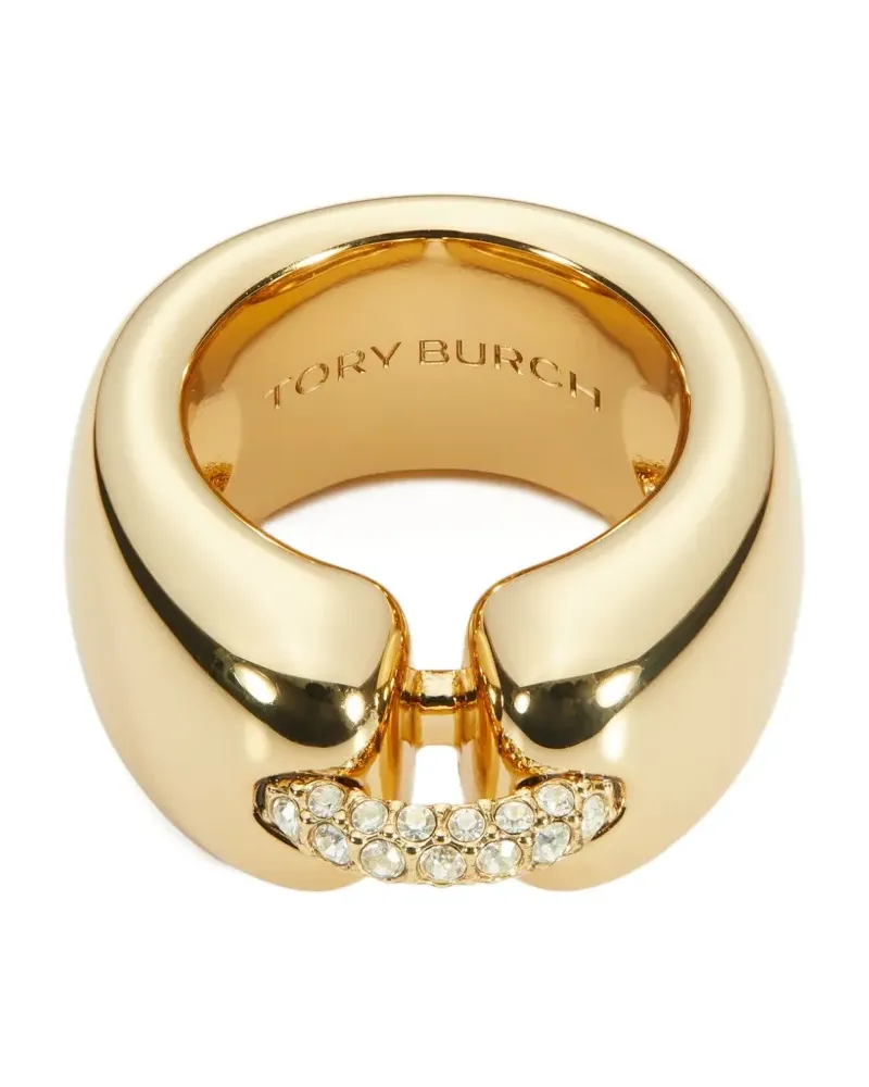 Tory Burch Ring mit Kristallen - Gold Gold