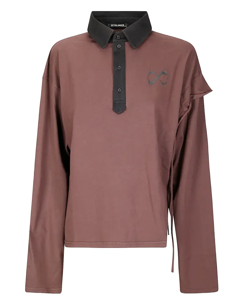 OTTOLINGER Poloshirt mit Augen-Print - Braun Braun