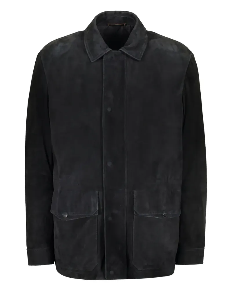 Ermenegildo Zegna Jacke aus Wildleder - Schwarz Schwarz