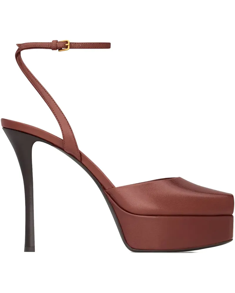 Saint Laurent La Scandale Plateau-Sandalen 85mm - Braun Braun