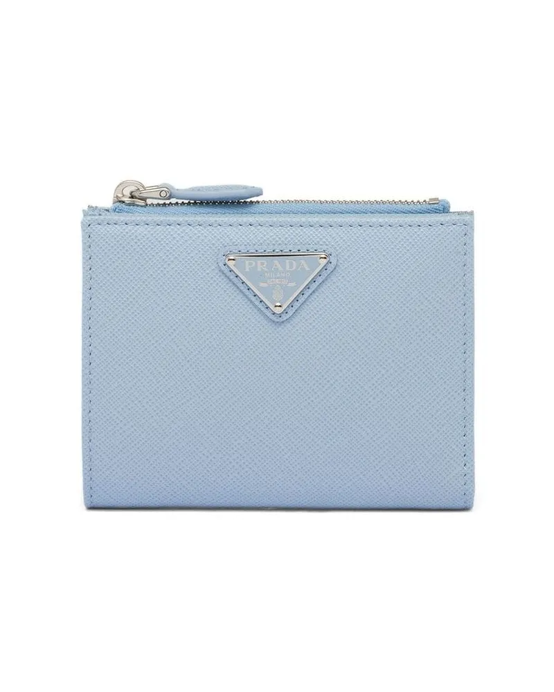 Prada Portemonnaie aus Saffiano-Leder - Blau Blau