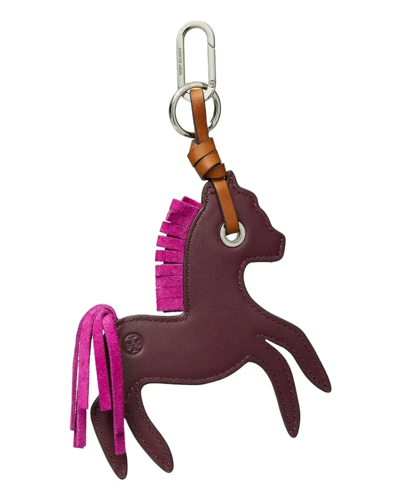 Tory Burch leather horse bag charm - Braun Braun