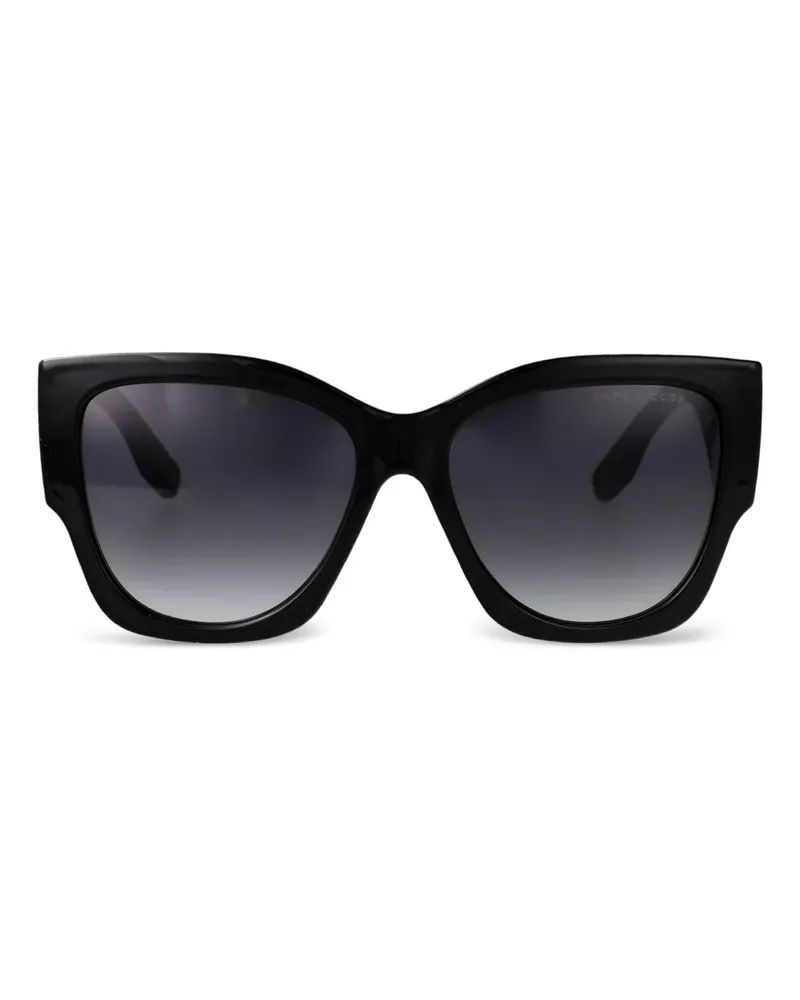 Marc Jacobs Geometrische Sonnenbrille - Schwarz Schwarz