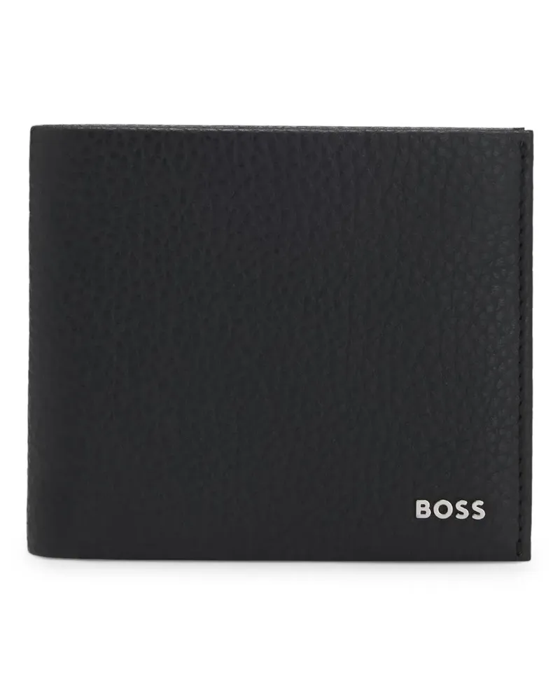 HUGO BOSS Portemonnaie aus strukturiertem Leder - Schwarz Schwarz
