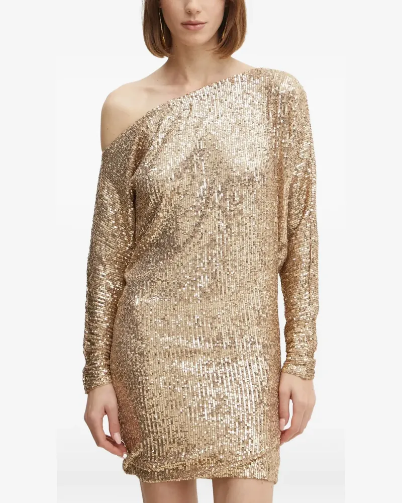 MARCIANO Los Angeles Asymmetrisches Minikleid - Gold Gold