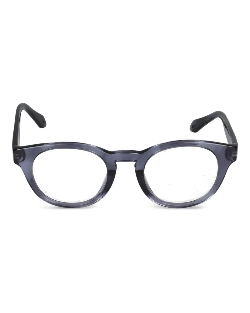 Giorgio Armani Striato Sonnenbrille mit rundem Gestell - Violett Violett