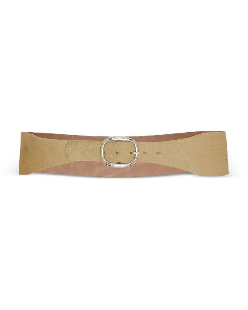 GIMAGUAS Teresa waist calfskin belt - Nude Nude