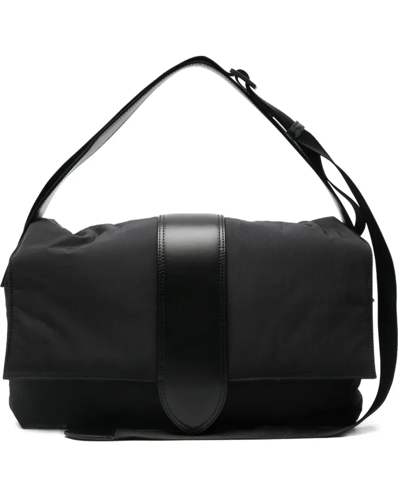 Jacquemus Tote Bag mit Lederbesatz - Schwarz Schwarz