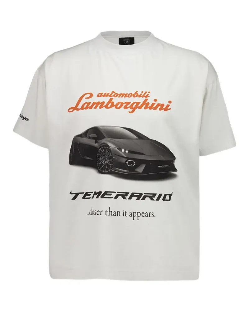 Balenciaga T-Shirt mit Lamborghini-Print - Grau Grau