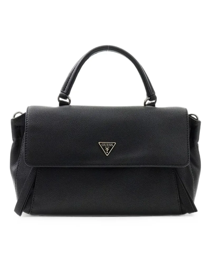 Guess Devon grained tote bag - Schwarz Schwarz