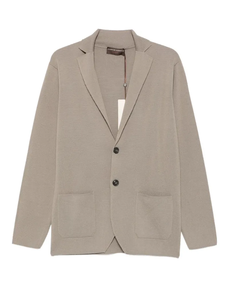 Filippo de Laurentiis Cardigan mit Knopfverschluss - Grau Grau