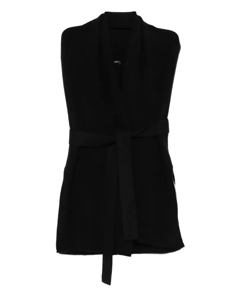Joseph Ärmelloser Cardigan - Schwarz Schwarz
