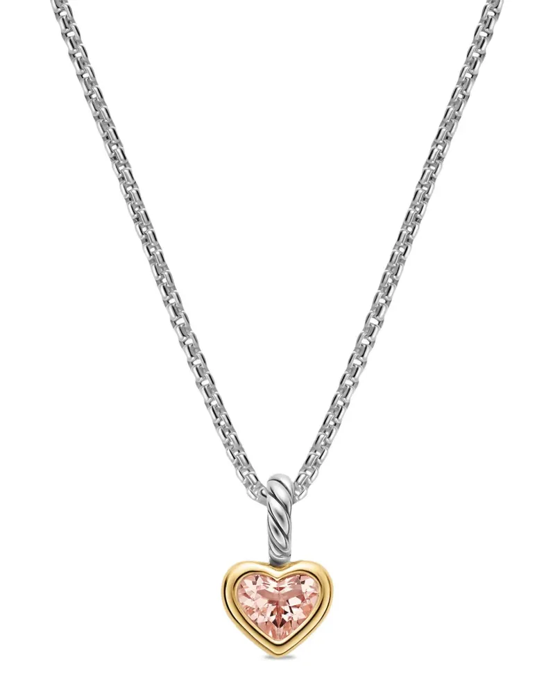 David Yurman Mini Herz-Amulett - Silber Silber