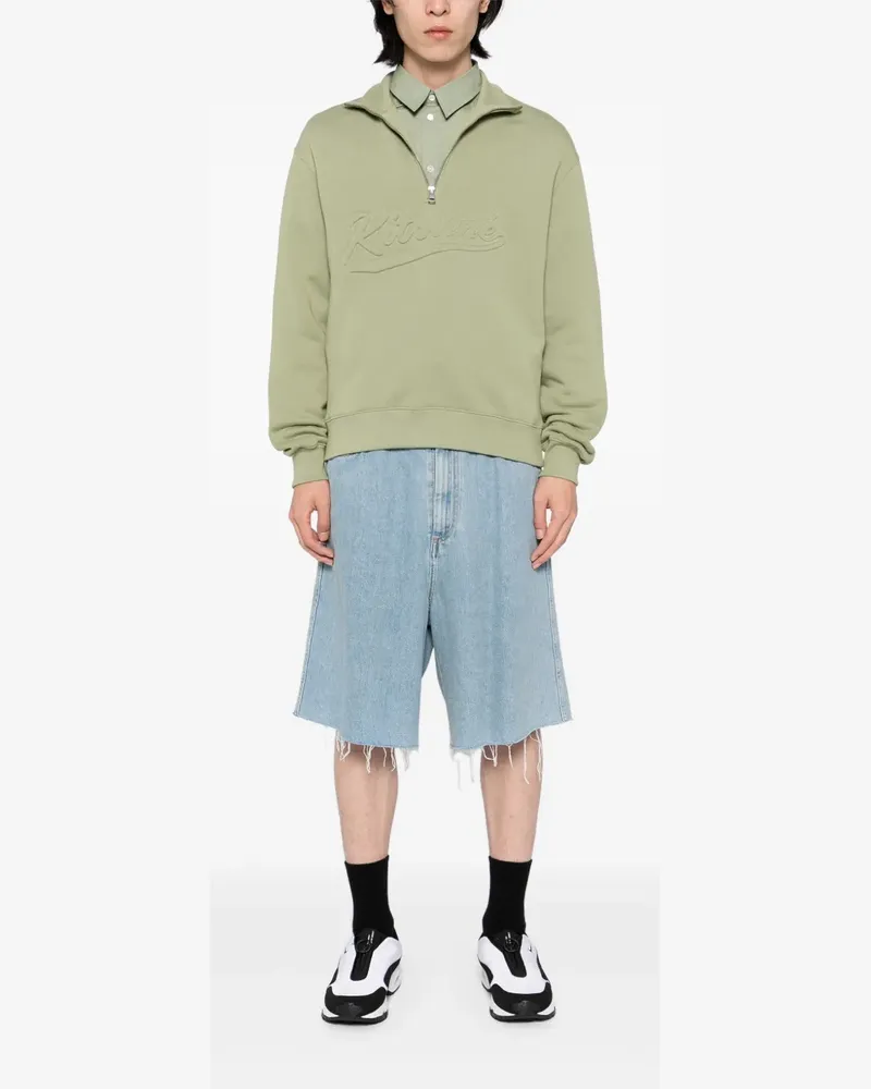 Kitsuné Sweatshirt mit Reißverschluss - Grün Grün