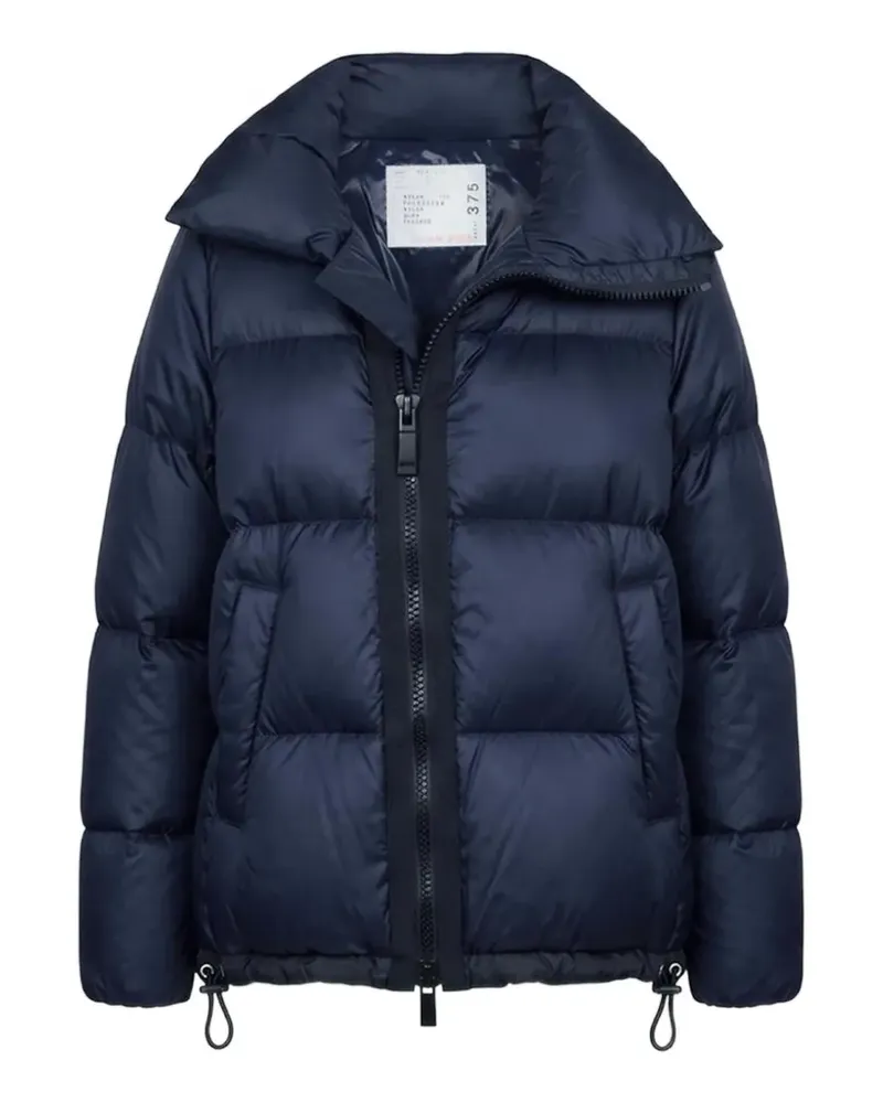 Sacai quilted funnel-neck puffer jacket - Blau Blau