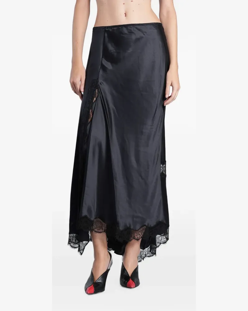 Isabel Marant Rock mit Spitzenborten - Schwarz Schwarz