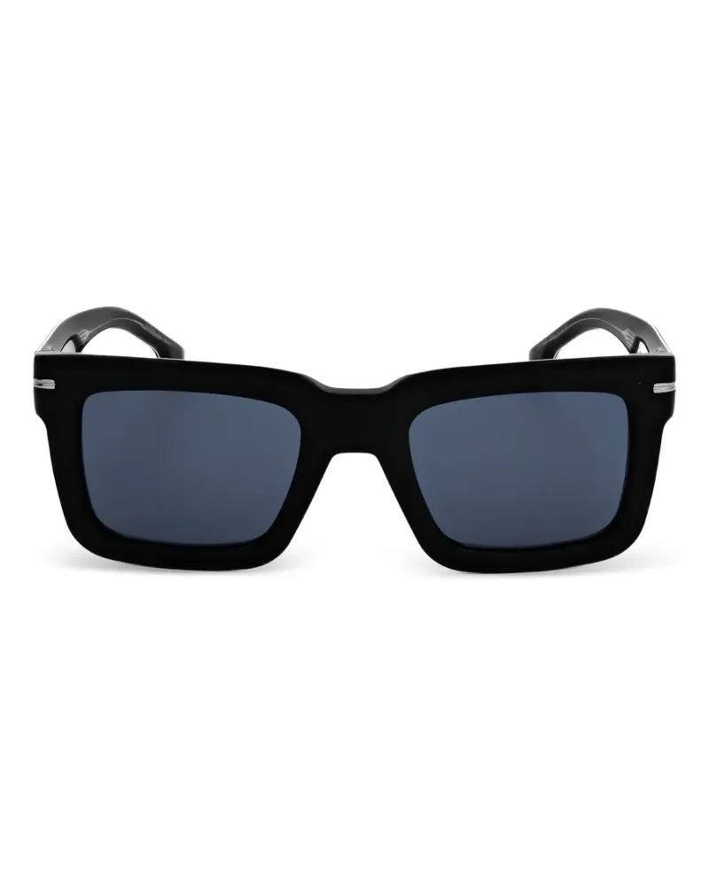 HUGO BOSS Sonnenbrille mit eckigem Gestell - Schwarz Schwarz