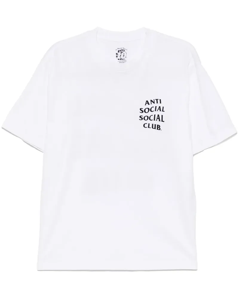 Anti Social Social Club T-Shirt mit Logo-Print - Weiß Weiß
