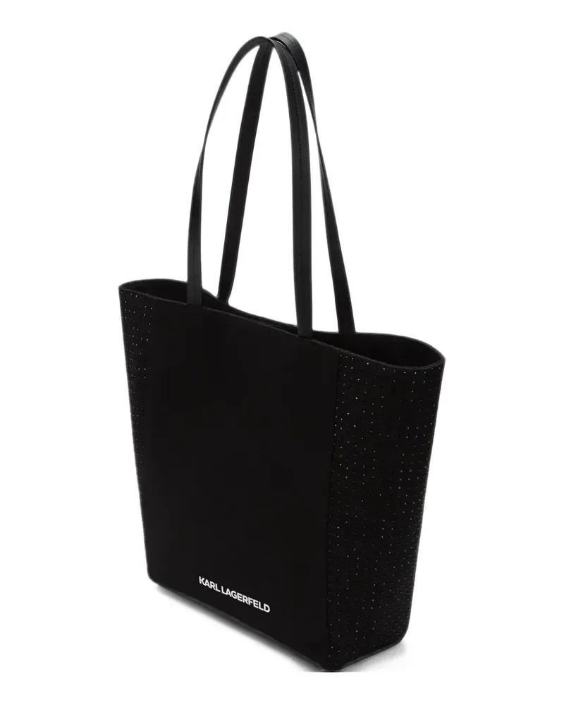 Karl Lagerfeld Ikon rhinestone-embellished tote bag - Schwarz Schwarz