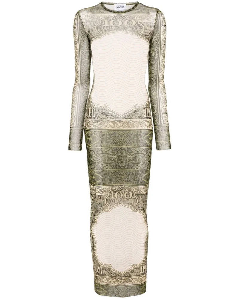 Jean Paul Gaultier Catrouche Maxikleid - Weiß Weiß