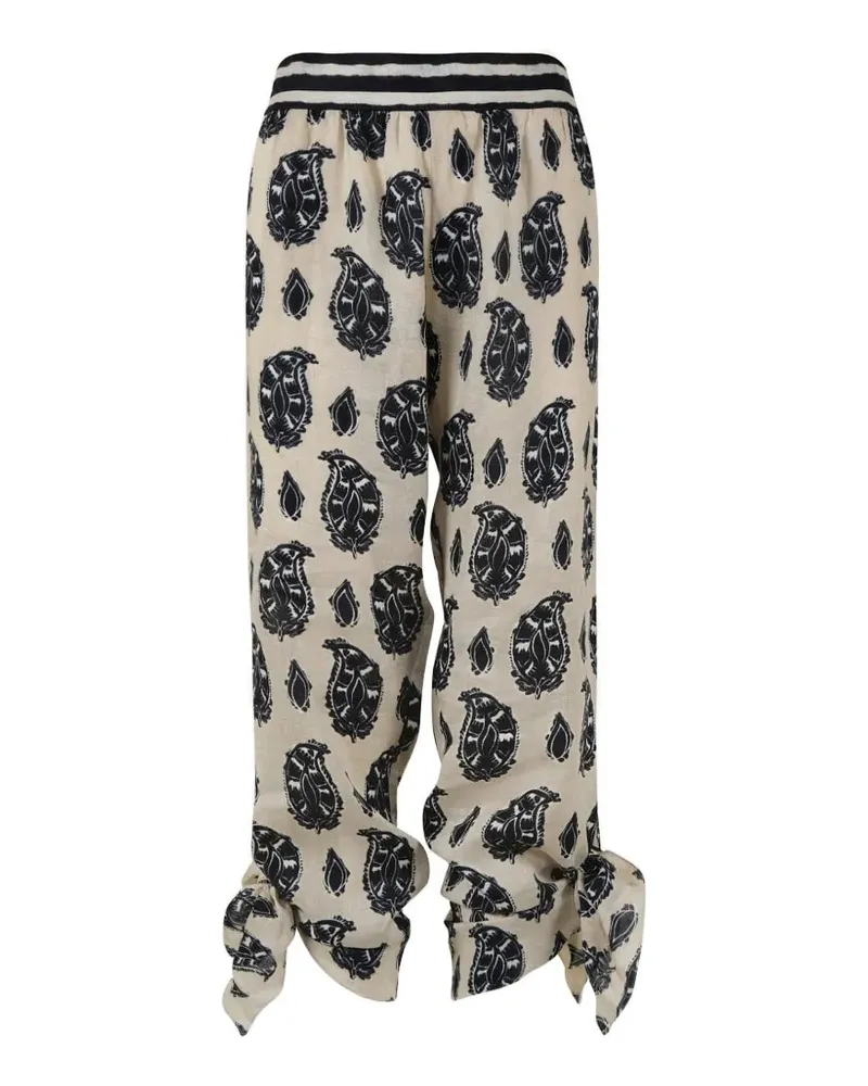 Johanna Ortiz Femininity Dramatic Hose mit Paisley-Print - Nude Nude