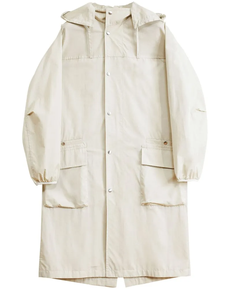 Christophe Lemaire Wasserabweisender Kapuzenparka - Grau Grau