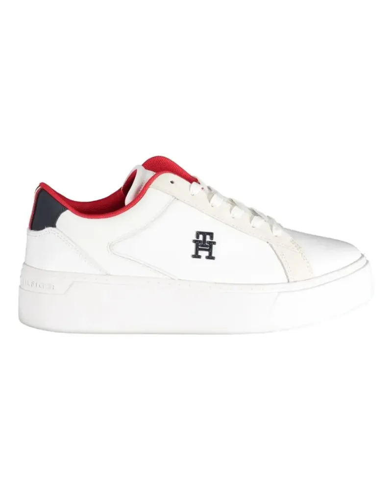 Tommy Hilfiger Casual Chic Flatform Court sneakers - Weiß Weiß